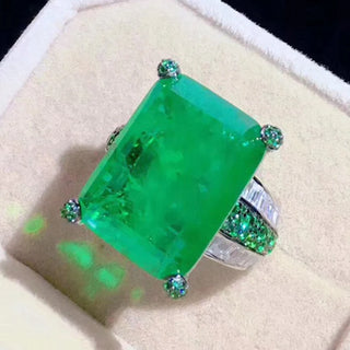 Luxury Created Gemstones Diamond Ring