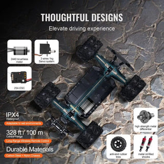1:18 Scale All Terrain 4WD Off Road Truck Remote Control Car for kids