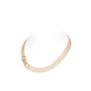 Luxury Design Rose Gold Diamond Necklace