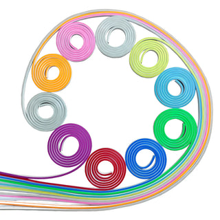 LED Neon Strip Light 6x12mm Flexible Rope Silicone Tube SMD 2835 Waterproof With 2Pin Wire 120LEDs/m For DIY Sign Home Decor