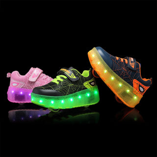 Boys LED Light Roller Shoes