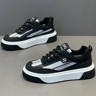 Thick Soles Casual Sneakers Male Fashion Fitness Sports Men Shoes Breathable Mesh Platform Shoes New Comfortable Elevator Shoe