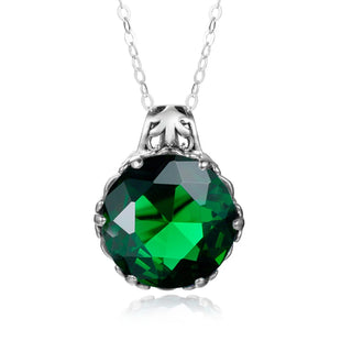 Aquamarine Vintage Gemstone Birthstone Pendant