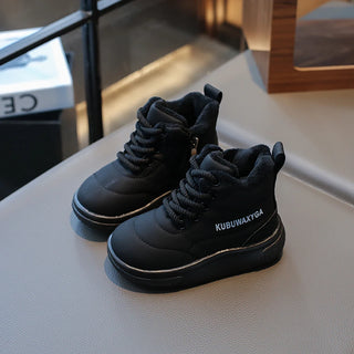 1-15y Thick Warm Plush Boots For Children 2025 Trend Fashion Boy's Girl's Snow Boots Waterproof Outdoor Kid's Velvet Boots