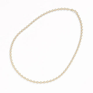 Silver Iced Diamond Tennis Necklaces