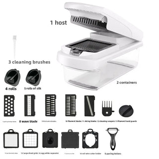 Multifunctional vegetable cutterkitchen vegetable cuttervegetable cutter, slicer, grater, vegetable cutter, silk wiping artifact