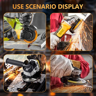 Cordless Brushless Electric Angle Grinder