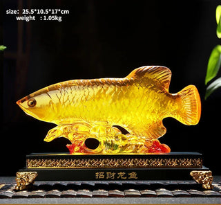 Fortune Golden Fish Resin Fortune  Office Company Store Opening Gift Home Furnishing Living Room Decoration