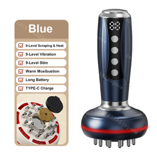 Powerful Gua Sha Massage Instrument Fat Burning, Slimming and Relaxation Frosted Massager Meridian Body Soothing Brush Microcurr