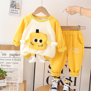 New Spring Autumn Baby Boys Clothes Suit Children Girls Fashion T-Shirt Pants 2Pcs/Sets Toddler Casual Costume Kids Tracksuits