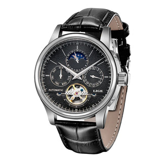 Automatic Mechanical Genuine Leather Wristwatch