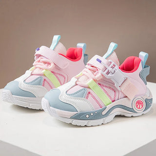 Autumn Sport Shoes For Children PU Leather Teenager Girl's Sneakers Outdoor Running Shoes For Kids Breathable Boy's Footwear