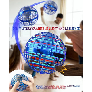 2025 Latest Cool Boys Toys Flying Orb Ball Toys for Ages 8-13 Hand Controlled Boomerang Hover Ball Mini Drone Flying Spinner UFO