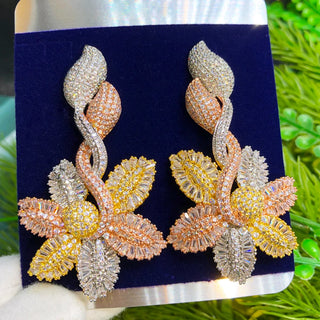 Luxury Cubic Zircon Crystal Earring