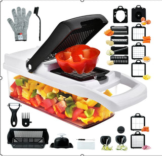 Multifunctional Vegetable  Of 16~26 Pieces  Set Food Vegetable And Fruit Slicer Grater Kitchen Household Accessories Small Tools
