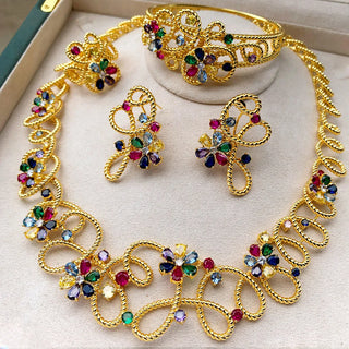Italian Designer Brazil Gold Jewelry Set