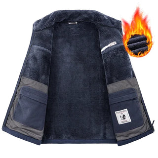 Soft Polar Fleece Jacket Men Winter Thicken Warm Camping Jacket For Tatical Outdoor Autumn Mountaining Hiking Coat Men Clothing