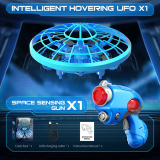 Shooting Induction RC UFO Drone With Space Sensing Gun Shooting Takeoff Landing LED Light Professional Aircraft Toys Gifts Boys