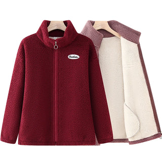 Woman's Granular Thickened Fleece Jacket