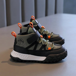 Childrens Sneakers 2025 Autumn Winter Boys Sport Shoes Girls Plush Warm Cotton Casual Shoes Studnet High Top Outdoor Ankle Boots