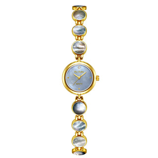 Luxury Women’s Gold Shell Bracelet Quartz Dress Watch