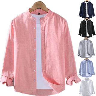 Men's Linen Long Sleeve Shirt