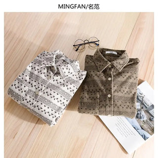 Trendy Printed Loose Cardigan Shirt