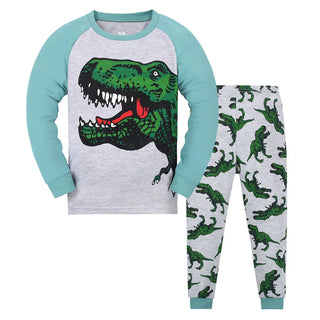 Boy Dinosaur Cartoon Pajamas Set
