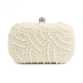 Luxury Pearl Clutch Evening Party Bag