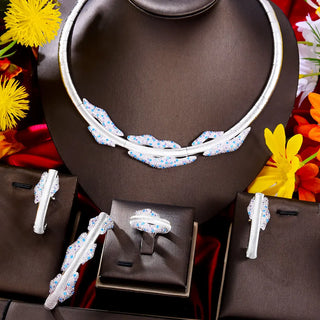 Luxury Zircon Crystal Jewelry Set