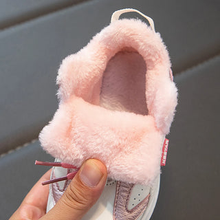 Winter Sport Shoes For Children PU Leather Waterproof Teenager Kid's Snow Boots Thick Warm Plush Warm Cotton Shoes For Boys Girl