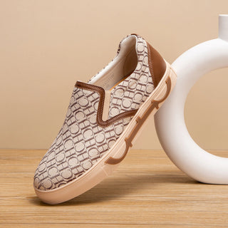 CHCH Men's Flat Shoes New Simple and Comfortable Sheep lined Vulcanized Shoes Corrective Insoles