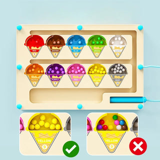 Magnetic Digital Bead Maze Toy