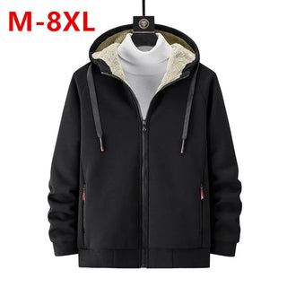 Hoodies Men Winter Fleece Thickened Sweatshirts plus size hood jackets male fleece coats men's lamb fleece cardigan Hoodie Tops