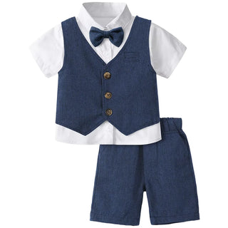 Toddler Boy Birthday Party 3PCS Suit