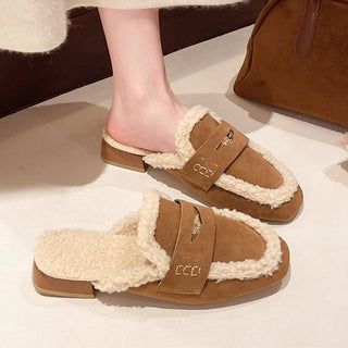 Women's Plush Warm Suede Slippers