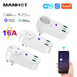 Smart WiFi Voice Control Socket Outlet