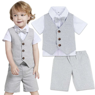 Toddler Boy Birthday Party 3PCS Suit