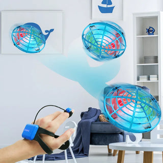 Mini Watch RC UFO Drone With Light Gesture Sensing Quadcopter Anti-collision Flying Ball Helicopter Drones Toys for children