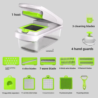 Multifunctional vegetable cutterkitchen vegetable cuttervegetable cutter, slicer, grater, vegetable cutter, silk wiping artifact