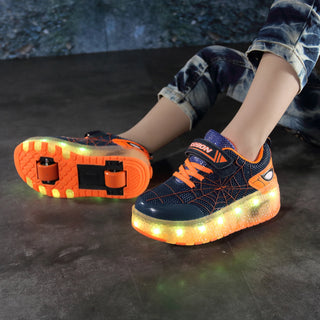 Boys LED Light Roller Shoes