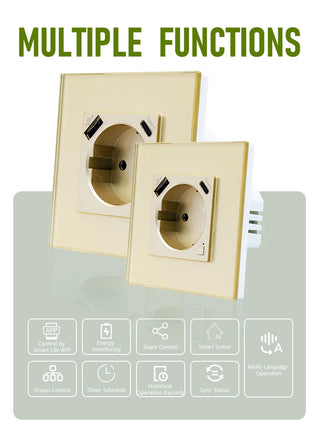 Smart VC Power Monitor Wall Socket