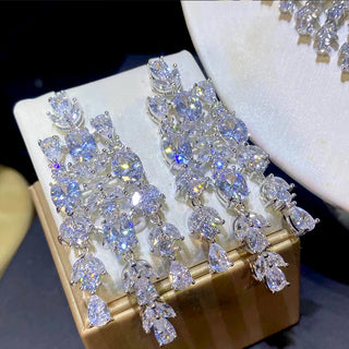 Luxury Floral Design Wedding Jewelry Set