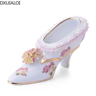 European Ceramic Crafts Shoes Decoration