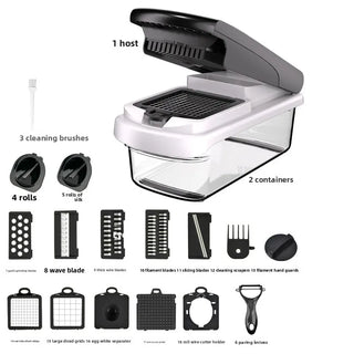 Multifunctional vegetable cutterkitchen vegetable cuttervegetable cutter, slicer, grater, vegetable cutter, silk wiping artifact