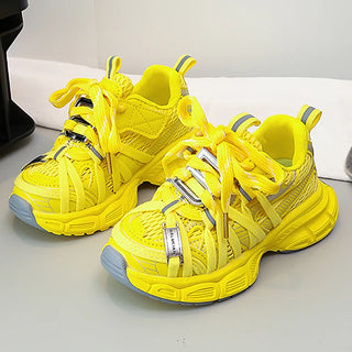 Autumn Sport Shoes For Children 2025 Trend Fashion Teenager Kid's Sneakers Mesh Breathable Outdoor Running Shoes For Kids