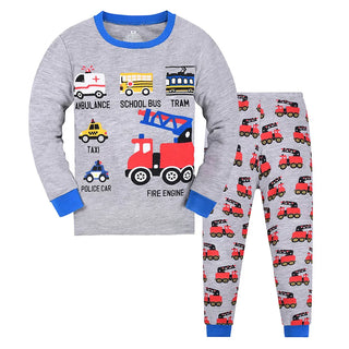 Boy Dinosaur Cartoon Pajamas Set