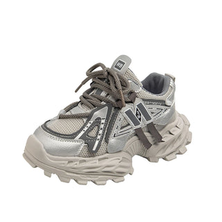 Trend Fashion Teenager Girl's Sneakers PU Leather Waterproof Kid's Sneakers Soft-soled Breathable Children's Sport Shoes