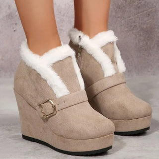 Suede Thickened Plush Warm Booties