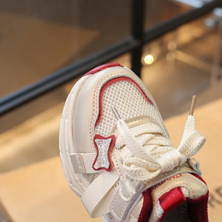 PU Leather Sport Shoes For Children 2025 Trend Fashion Teenager Kid's Sneakers Anti-slippery Breathable Boy's Girl's Sneakers